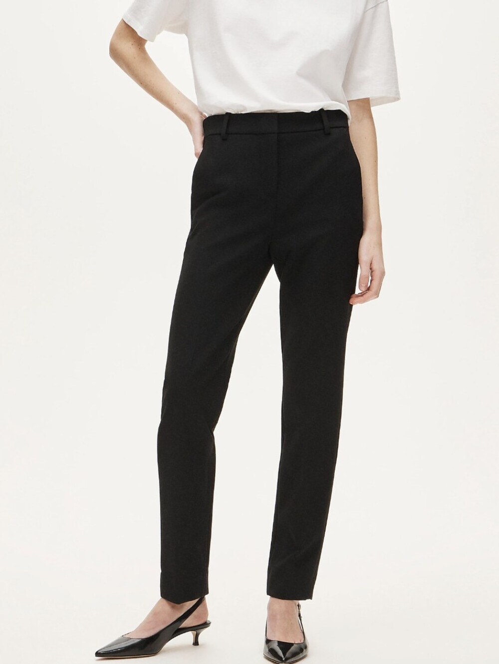 J Crew Cameron 365 Straight Leg Black Stretch Dress Pants Size 2